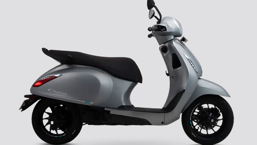 Bajaj Chetak Side Profile View (Right)