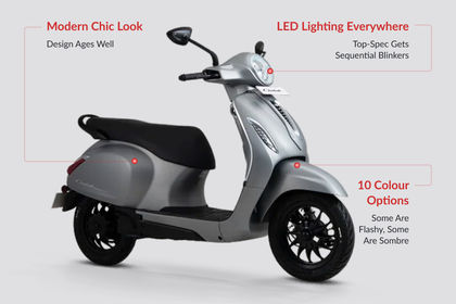 Bajaj Chetak Design Highlights Bajaj Chetak Design Highlights