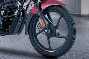 Bajaj CT100 Front Tyre View