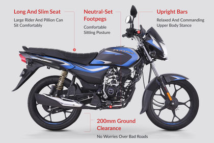 Bajaj Platina 110 Ergonomics Highlights Bajaj Platina 110 Ergonomics Highlights