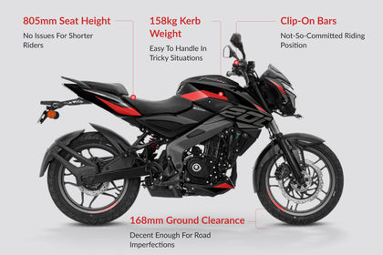 Bajaj Pulsar NS200 Ergonomics Highlights