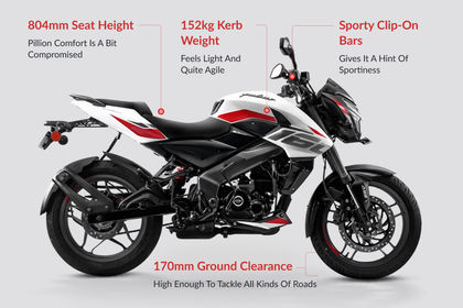 Bajaj Pulsar NS160 Ergonomics Highlights Bajaj Pulsar NS160 Ergonomics Highlights