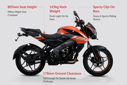 Bajaj Pulsar NS 125 Ergonomics Highlights