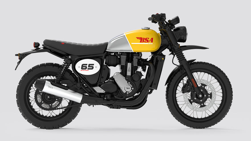 BSA Scrambler 650 Side Profile View (Right) BSA Scrambler 650 Side Profile View (Right)