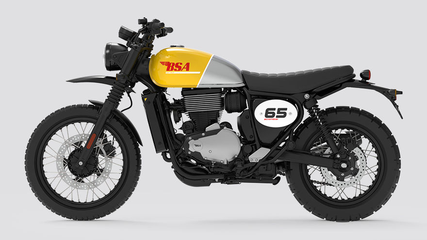 BSA Scrambler 650 Side Profile View (Left) BSA Scrambler 650 Side Profile View (Left)