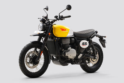 BSA Scrambler 650 Front Left Quarter View BSA Scrambler 650 Front Left Quarter View