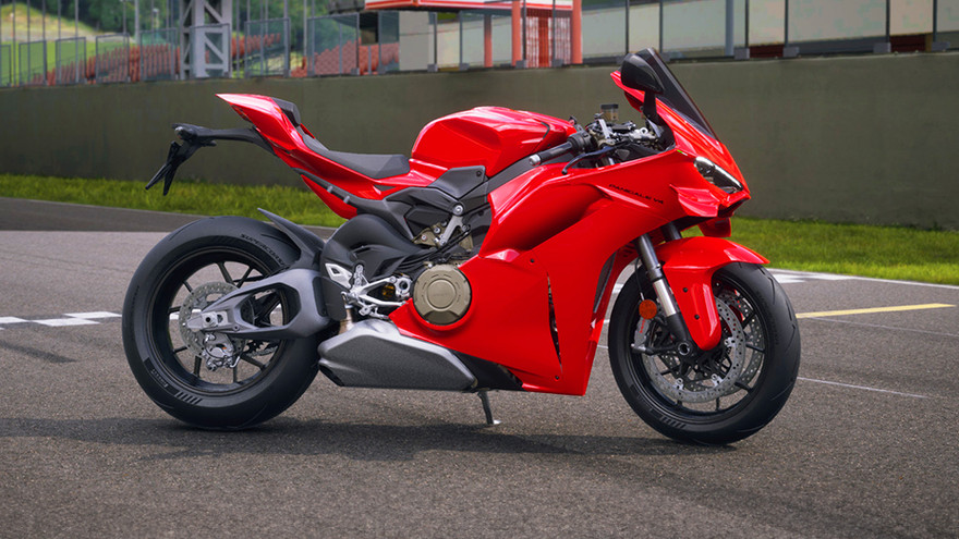 Ducati Panigale V4 Side Profile View (Right)