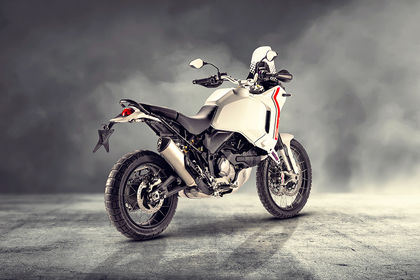 Ducati DesertX Rear Right Three Quarter View Ducati DesertX Rear Right Three Quarter View