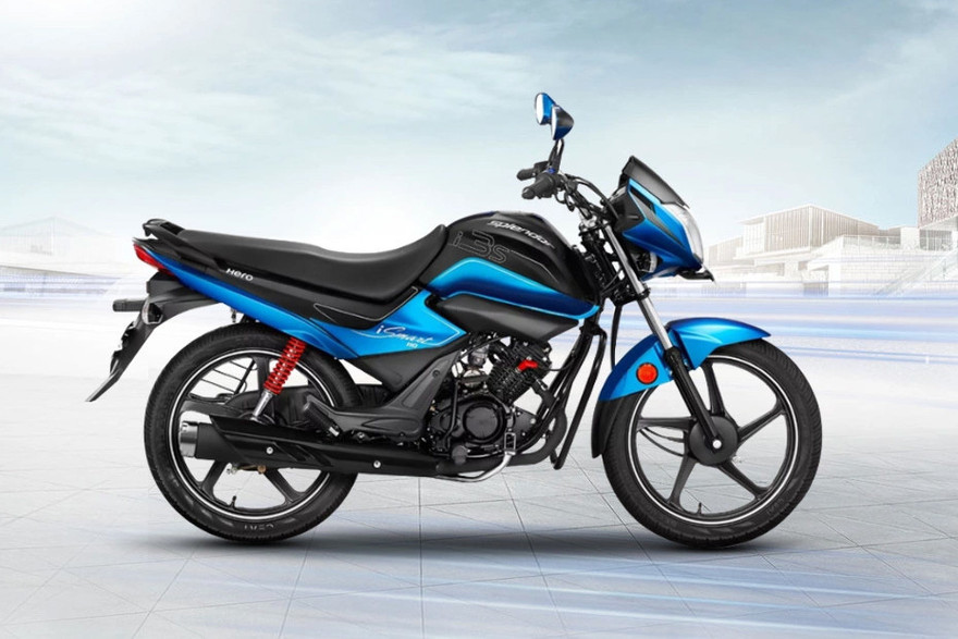 Hero Splendor iSmart BS4 Side Profile View (Right)