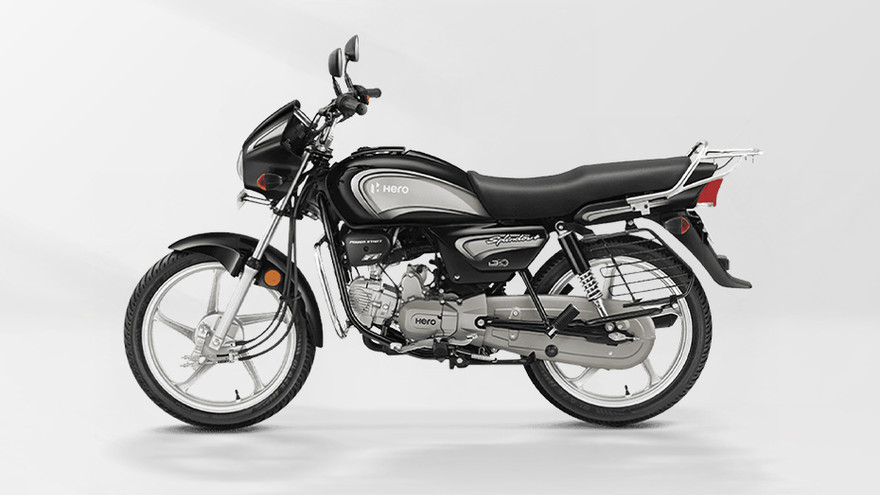 Hero Splendor Plus Side Profile View (Left)
