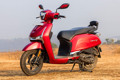 Hero Destini 110 Front Left Quarter View