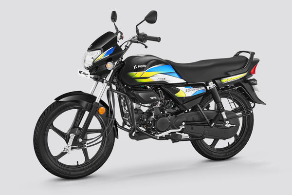 Hero HF Deluxe Flex Fuel Front Left Quarter View