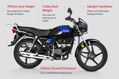 Hero Splendor Plus XTEC Ergonomics Highlights