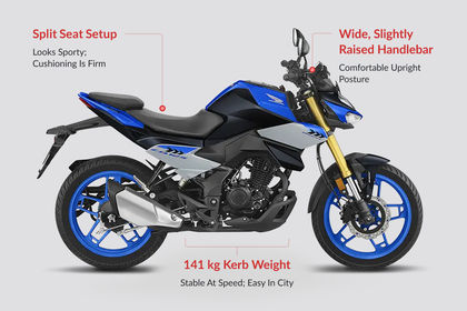 Honda CB125 Hornet Ergonomics Highlights