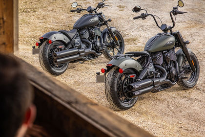 Indian Chief Bobber Dark Horse Rear Right Three Quarter View Indian Chief Bobber Dark Horse Rear Right Three Quarter View