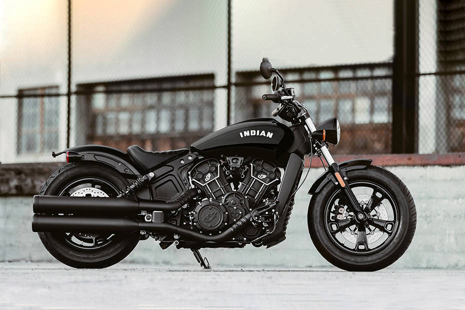 Indian Scout Bobber Sixty Rear Left View