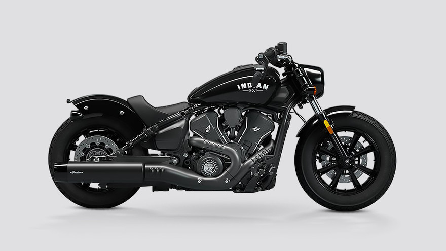 Indian Scout Bobber Side Profile View (Right)