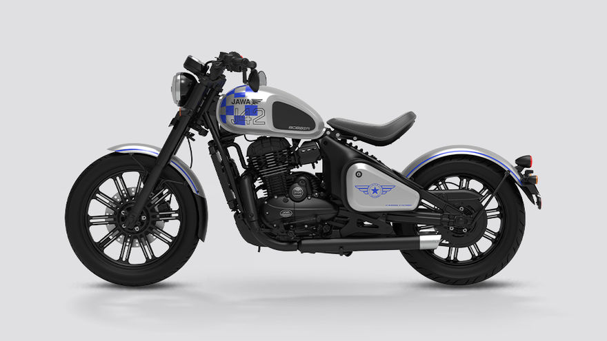 Jawa 42 Bobber Side Profile View (Left) Jawa 42 Bobber Side Profile View (Left)