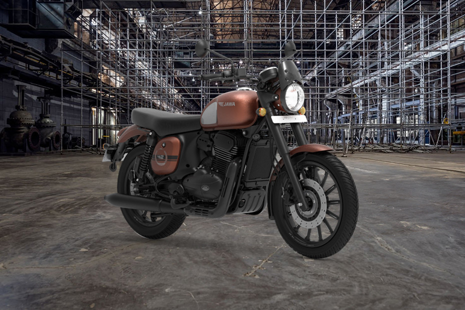 Jawa 42 Celestial Copper Matte Dual Channel Alloy DT On road Price ...