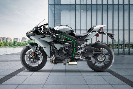 Kawasaki Ninja H2 Left Side View