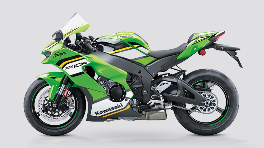 Kawasaki Ninja ZX-10R Side Profile View (Left)