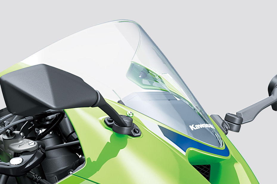 ★ページ Kawasaki Ninja ZX-6R Windshield Image - BikeDekho