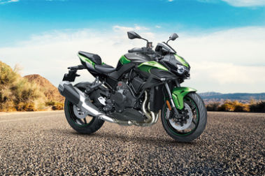 Kawasaki Z H2 Metallic Diablo Black Golden Green Colour - Z H2