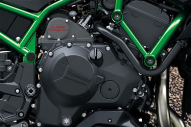 Kawasaki Z H2 Metallic Diablo Black Golden Green Colour - Z H2