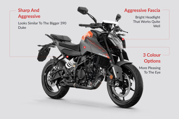 KTM 250 Duke Design Highlights