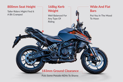 KTM 390 Duke Ergonomics Highlights KTM 390 Duke Ergonomics Highlights