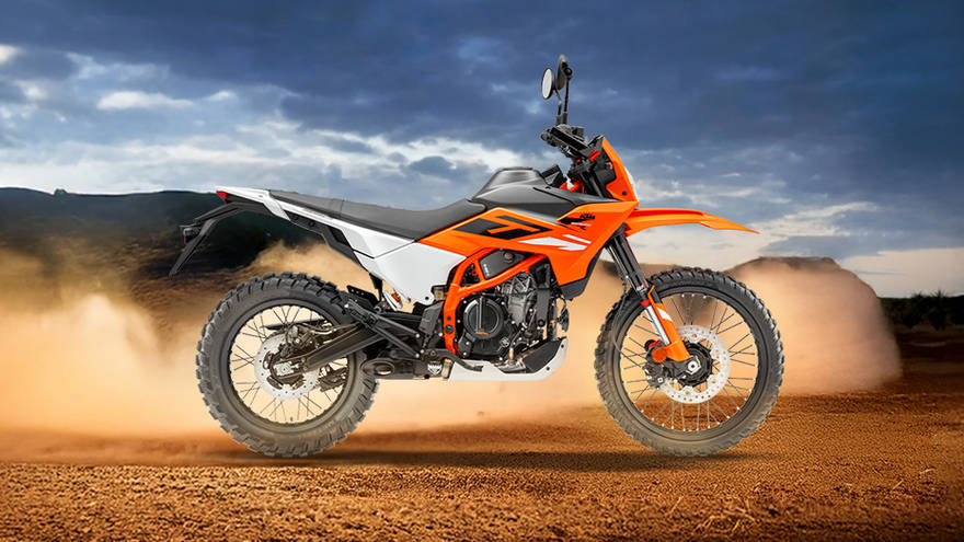 KTM 390 Enduro R दाईं ओर का दृश्य