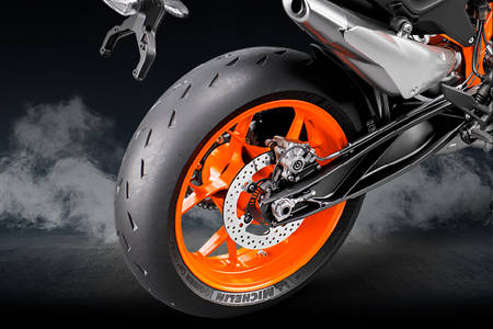 KTM 890 Duke Rear Tyre View