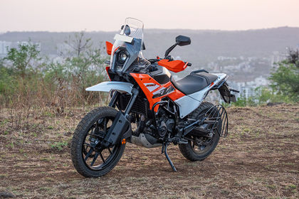 KTM 390 Adventure Front Left Quarter View