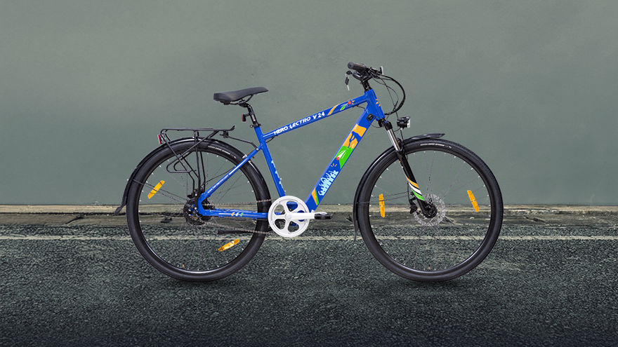 Hero Lectro V24 Side Profile View (Right)
