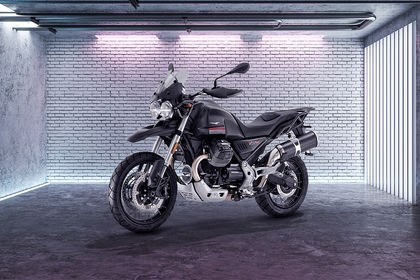 Moto Guzzi V85 TT Front Left Quarter View