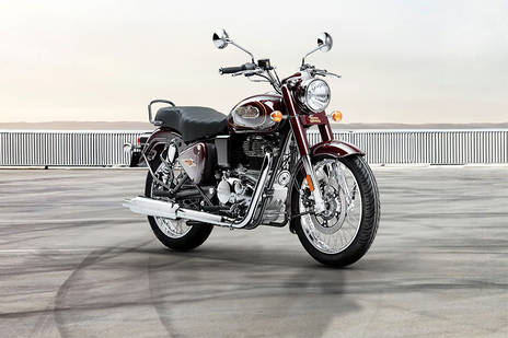 Royal Enfield Bullet 350 Standard Maroon and Standard Black