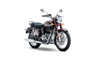 Royal Enfield Bullet 350 Standard Maroon and Standard Black On