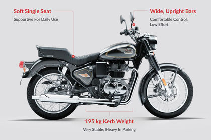 Royal Enfield Bullet 350 Ergonomics Highlights Royal Enfield Bullet 350 Ergonomics Highlights