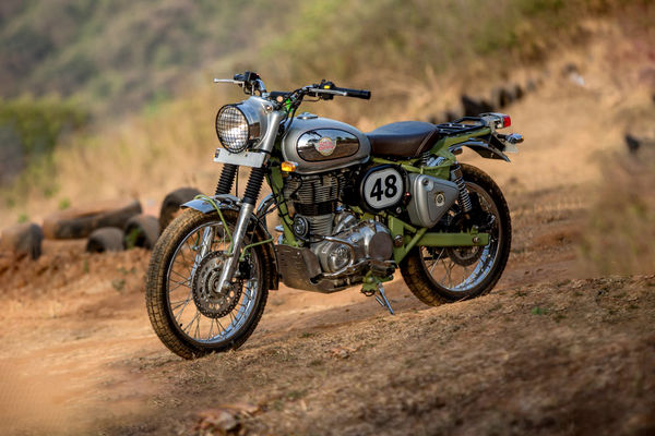 Royal Enfield Bullet Trials 500 Front Left Quarter View