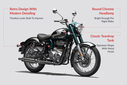 Royal Enfield Classic 350 Design Highlights Royal Enfield Classic 350 Design Highlights