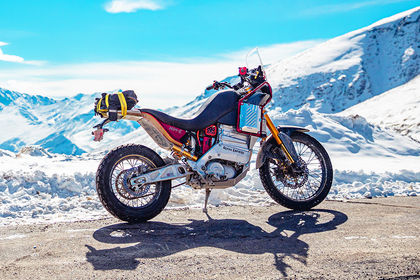 Royal Enfield Himalayan Electric Rear Right Three Quarter View Royal Enfield Himalayan Electric Rear Right Three Quarter View