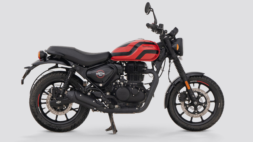 Royal Enfield Hunter 350 Side Profile View (Right)