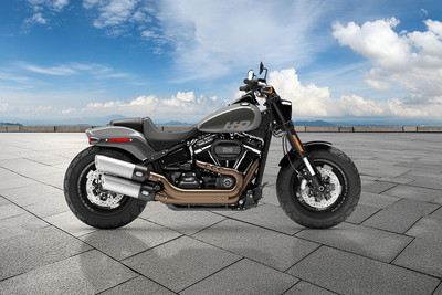 Harley Davidson Fat Bob Side Profile View (Right)