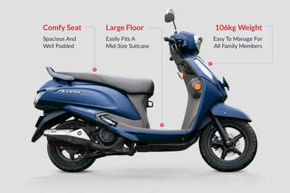 Suzuki Access 125 Ergonomics Highlights Suzuki Access 125 Ergonomics Highlights