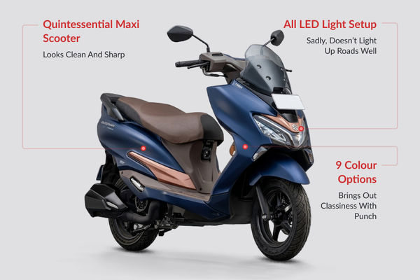 Suzuki Burgman Street Design Highlights
