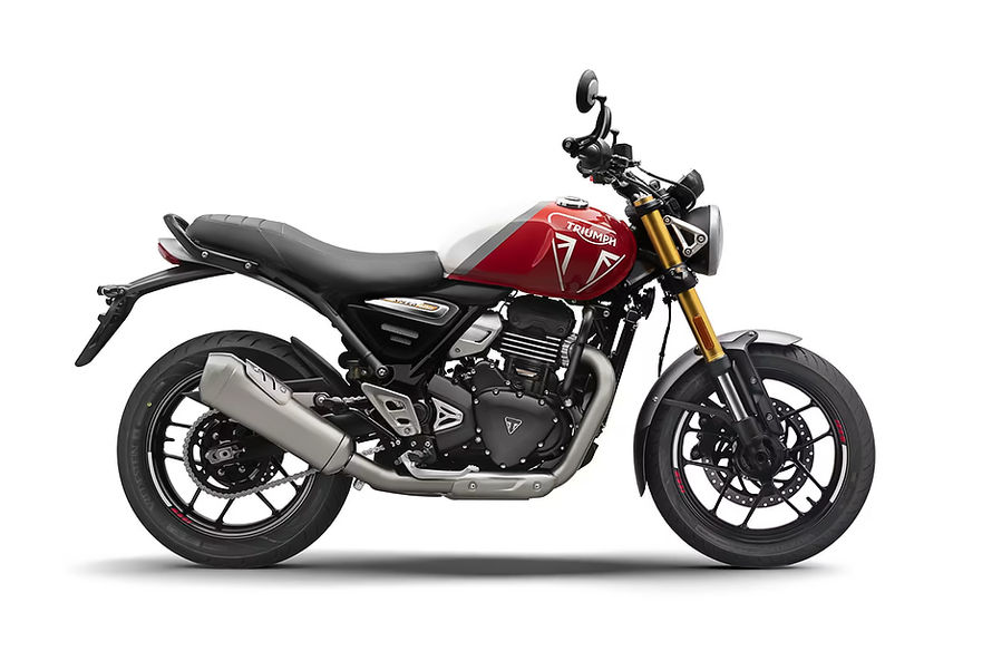 Triumph Speed 400 Racing Red And Pearl Metallic White Colour - Speed ...