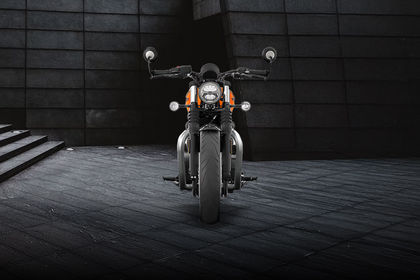 Triumph Bonneville Bobber Front View Triumph Bonneville Bobber Front View