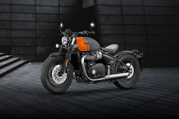 Triumph Bonneville Bobber Front Left Quarter View Triumph Bonneville Bobber Front Left Quarter View
