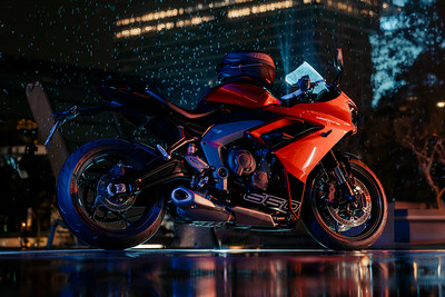 Triumph Daytona 660 Rear Right Three Quarter View