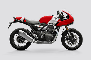 Triumph Thruxton 400 Side Profile View (Right)